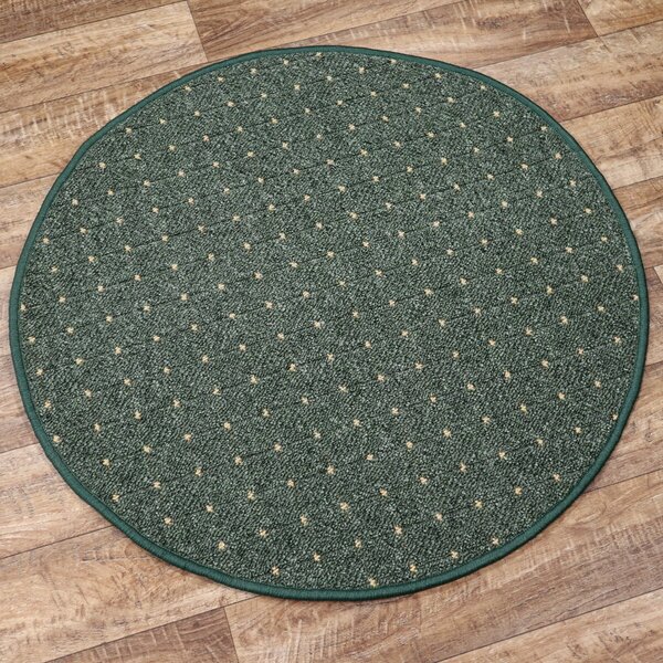 Condor Carpets , Kusový koberec Udinese zelený kruh, 120x120 (priemer) kruh, zelená, chodba / predsieň