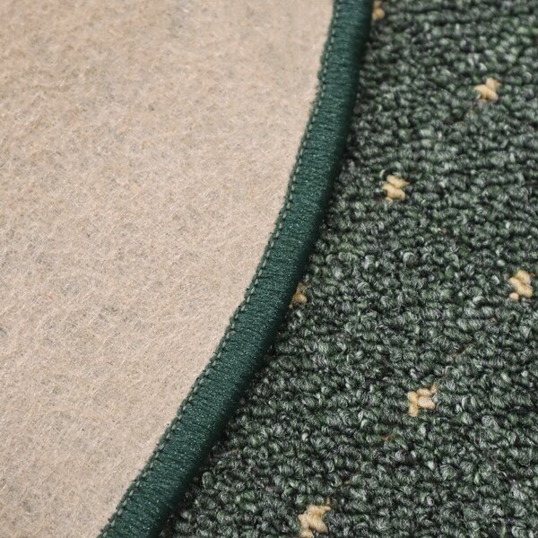 Condor Carpets , Kusový koberec Udinese zelený kruh, 120x120 (priemer) kruh, zelená, chodba / predsieň
