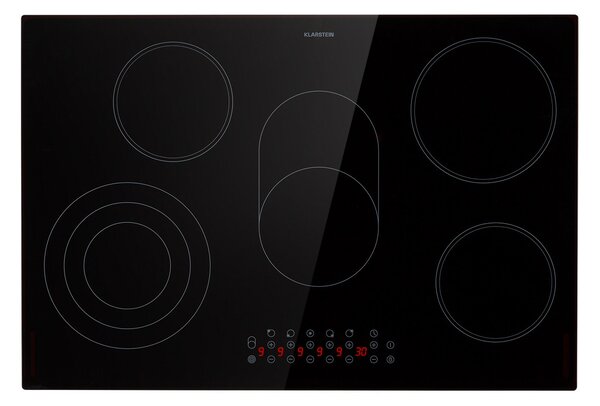Klarstein Virtuosa 5, vstavaná varná doska, 5 zón, 8500W, sklokeramika