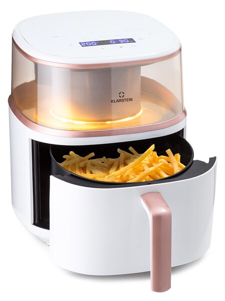 Klarstein Air Bloom, teplovzdušná fritéza, 1500 W, 7,5 l, 16 programov, s funkciou naparovania