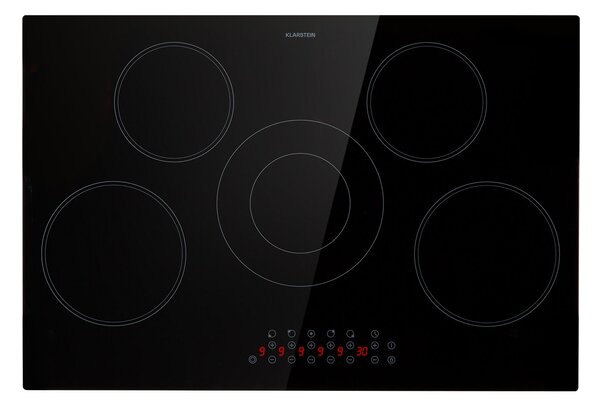 Klarstein Virtuosa 5, vstavaná varná doska, 5 zón, 8200W, sklokeramika