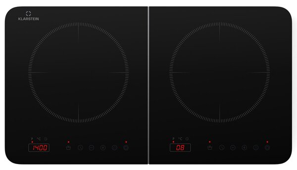 Klarstein Cookio, dvojitá indukčná varná doska, 3500 W, časovač, sklokeramika