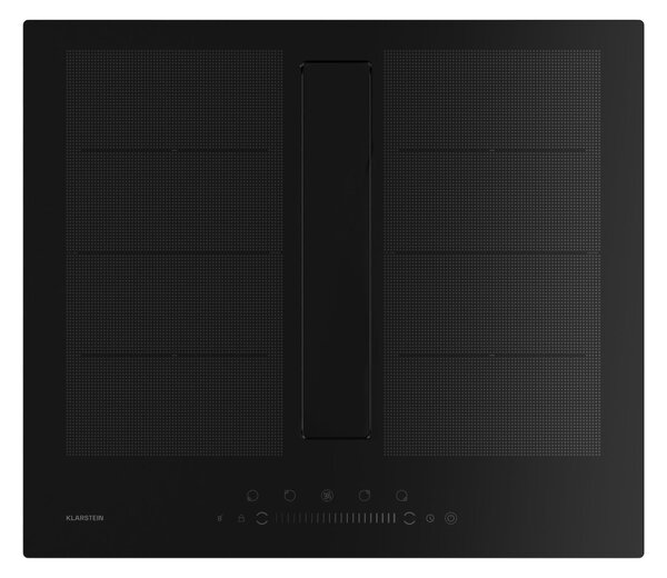 Klarstein Chef-Fusion Down Air System indukčná varná doska + odsávač pár 60 cm 600 m³/h EEC A