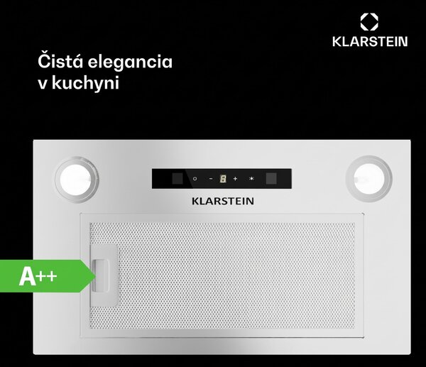 Klarstein Paolo 52 vstavaný Digestor 52 cm 439 m³/h LED Touch A++