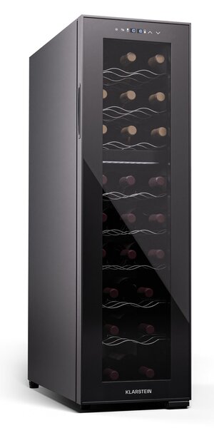 Klarstein Shiraz 24 Duo, chladnička na víno, 2 zóny, 75 l/24 fliaš, 5-18 °C, dotykové ovládanie