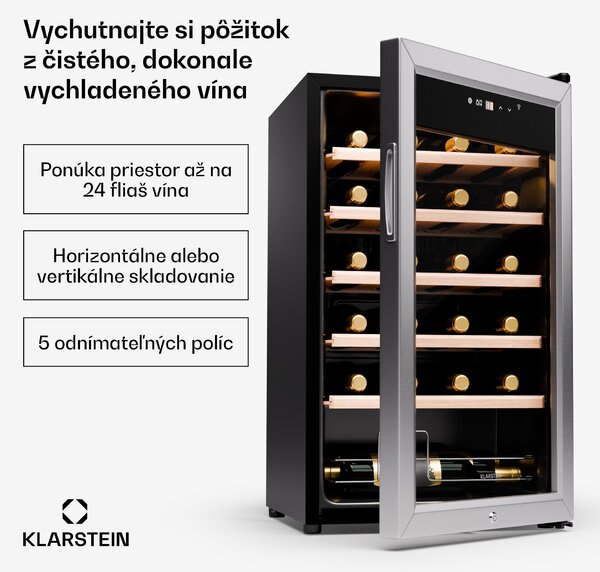 Klarstein Shiraz Premium Smart 24, chladnička na víno