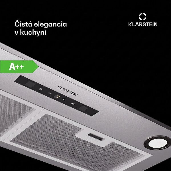 Klarstein Paolo 72 vstavaný Digestor 72 cm 520 m³/h LED Touch A++