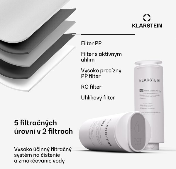 Klarstein PureLine 600, filtračný systém, reverzná osmóza, 600 GPD / 2270 L/d