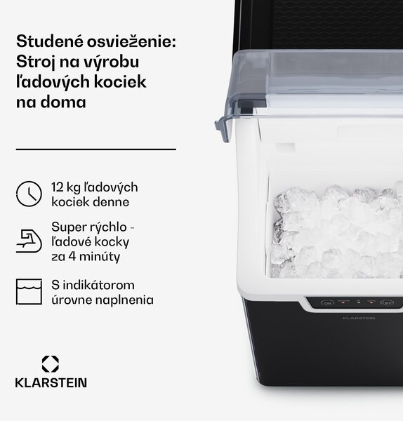 Klarstein Stroj na výrobu kociek ľadu, Wallberg Nugget Ice Maker