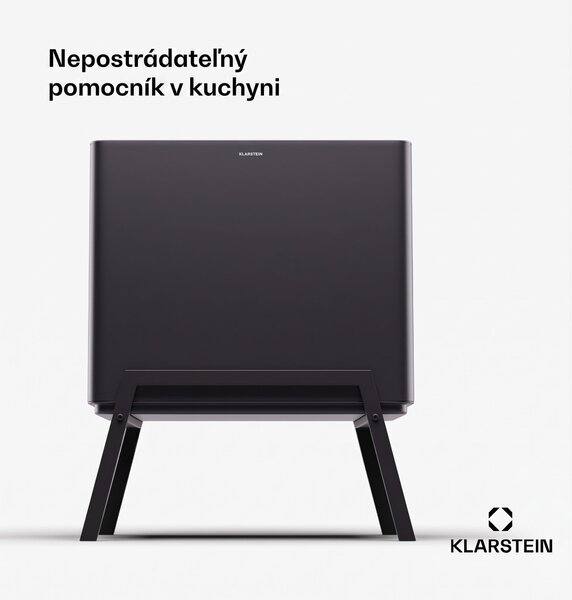 Klarstein Yuma, odpadkový kôš, 40 l, vrátane kompostéra, s nožičkami, pachový filter