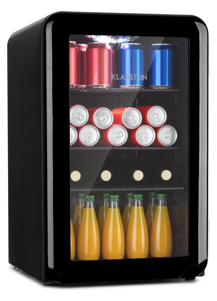 Klarstein PopLife, chladnička na nápoje, chladnička, 70 l, 0-10°C, retro dizajn, LED