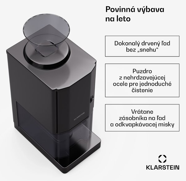 Klarstein Icebreaker drvič ľadu 12 kg/h, nádrž na ľad 3,5 l