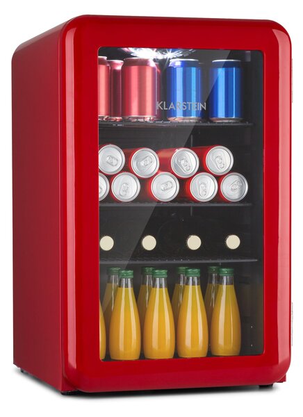 Klarstein PopLife, chladnička na nápoje, chladnička, 70 l, 0-10°C, retro dizajn, LED