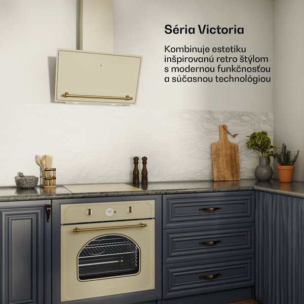 Klarstein Victoria indukčná varná doska, 45 cm, 6 600 W, 3 varné zóny, ovládanie posuvníkom, boost