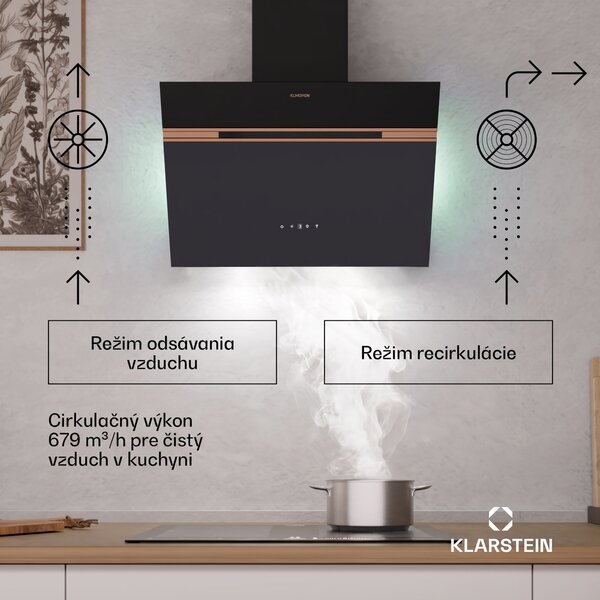 Klarstein Alina digestor | 60 cm | 680 m³/h | Tichý | EEK A++