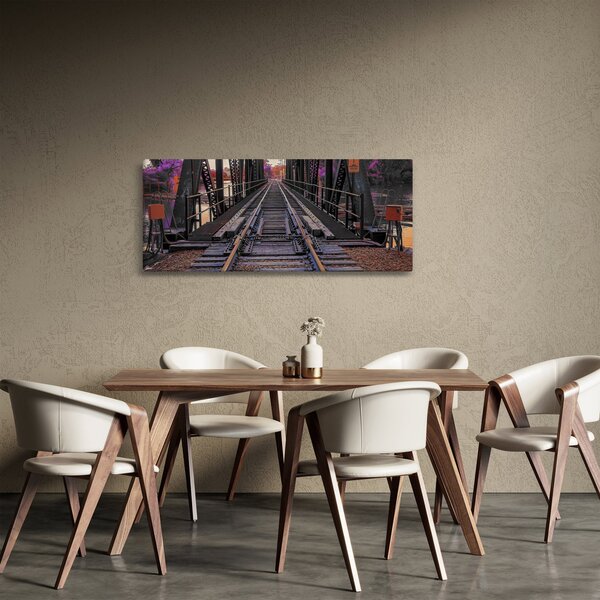 Obraz železničného mosta (120x50 cm)