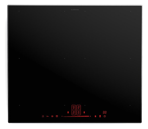 Klarstein NanoGlow indukčná varná doska, 4 varné platne, flexi zóny, booster, nanopovlak