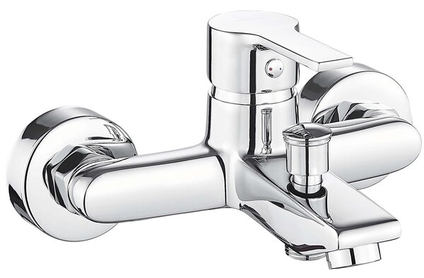 Invena Bralos, nástenná vaňová batéria, chrómová, INV-BW-07-001-A