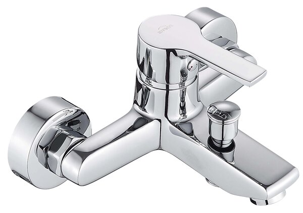 Invena Bralos, nástenná vaňová batéria, chrómová, INV-BW-07-001-A