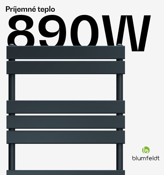 Blumfeldt Fairmont radiátor | 60 x 180 cm | nástenná montáž | moderný dizajn | prevádzka na teplú vodu