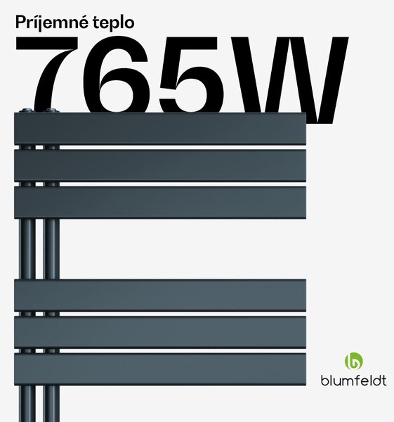 Blumfeldt Fairmont radiátor | 60 x 160 cm | nástenná montáž | moderný dizajn | prevádzka na teplú vodu