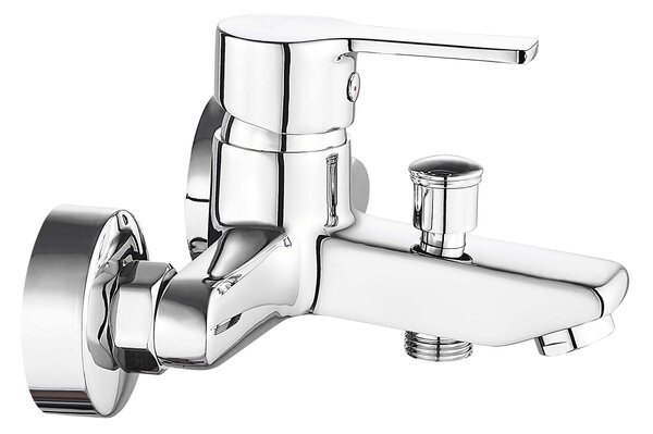 Invena Bralos, nástenná vaňová batéria, chrómová, INV-BW-07-001-A