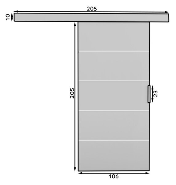 Posuvné dveře BIELLA Wenge 106 x 205