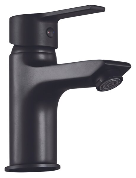 Invena Bralos, umývadlová batéria h-134, čierna matná, INV-BU-07-004-A