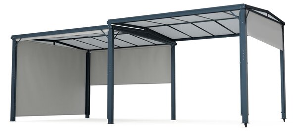 Blumfeldt Pantheon Cortina Solid Sky Expand záhradný altánok 3x6, odolný voči poveternostným vplyvom, rozťahovací