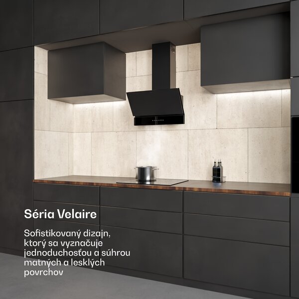 Klarstein Velaire odsávač pár | Elegantný, minimalistický, výkonný | Energetická trieda A++ | 820 m³/h | 60 cm