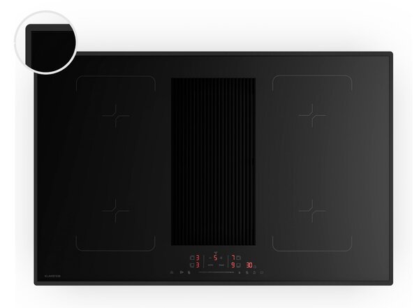 Klarstein Velaire flexi-indukčná varná doska s integrovaným digestorom Elegantná, minimalistická, výkonná 8400 W 80 cm