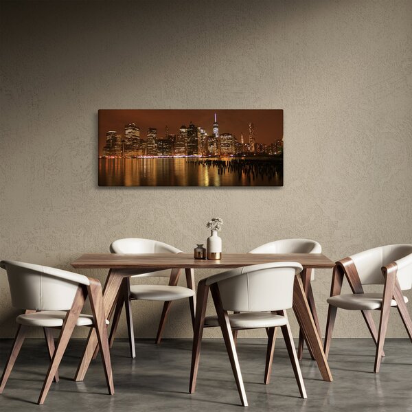 Obraz nočného mesta (120x50 cm)