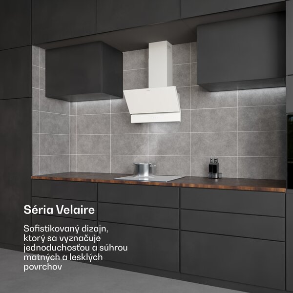 Klarstein Velaire digestor | Elegantný, minimalistický, výkonný | Energetická trieda A++ | 820 m³/h | 60 cm