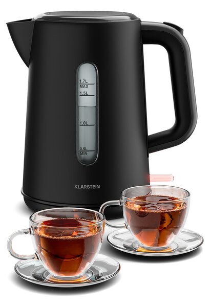 Klarstein Velaire rýchlovarná kanvica | 1,7 l | 2200 W | 360° otočný podstavec | Moderný minimalistický dizajn
