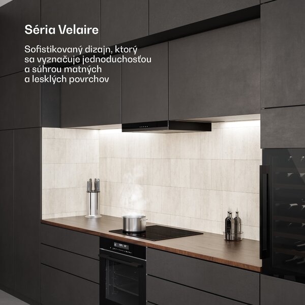 Klarstein Velaire indukčná varná doska, elegantná, minimalistická, výkonná, 4 varné zóny, 7000 W, 60 cm