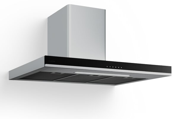 Klarstein Verosteel digestor, Elegantný, minimalistický, výkonný, Energetická trieda A, 881,6 m³/h, 90 cm