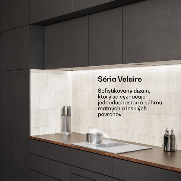 Klarstein Velaire indukčná varná doska s odsávačom pár | 4 varné zóny | 8400 W | 80 cm