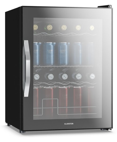 Klarstein Beersafe chladič nápojov so zrkadlovými dverami | 64 x 48 cm | LED vnútorné osvetlenie