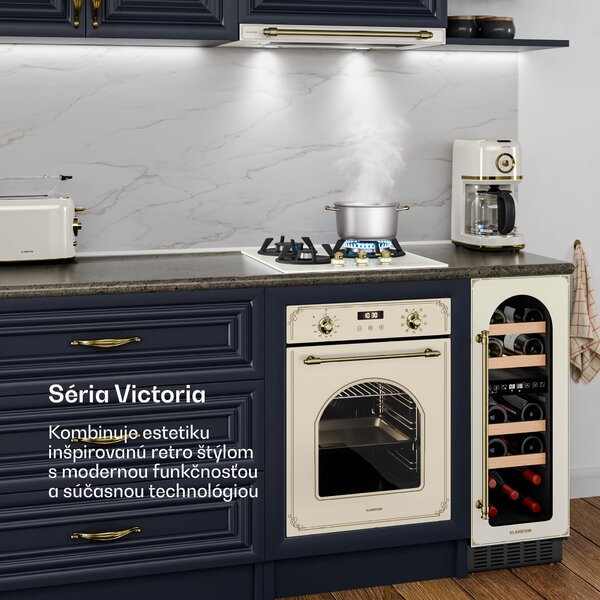 Klarstein Victoria plynová varná doska | 3 hliníkové horáky | kompatibilná na zemný plyn a LPG | 6050 W | 45 cm
