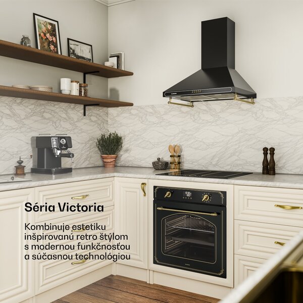 Klarstein Victoria Pyro rúra | Elektrický sporák s pyrolýzou | 3150 W | 76 l | 60 cm