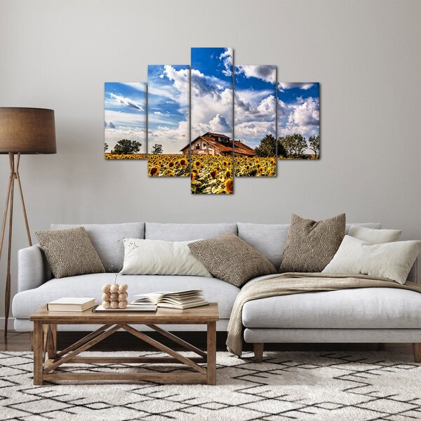 Obraz slnečnicového poľa (150x105 cm)