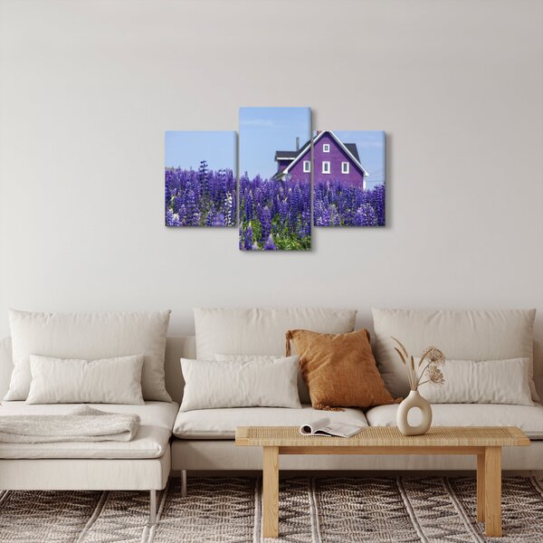 Obraz levanduľového poľa (90x60 cm)