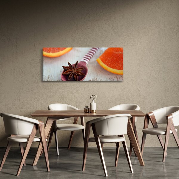 Obraz škorice na lyžici (120x50 cm)