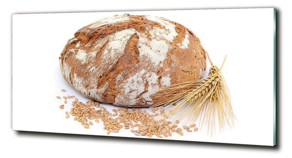 Foto obraz sklenený horizontálne Chlieb a pšenica