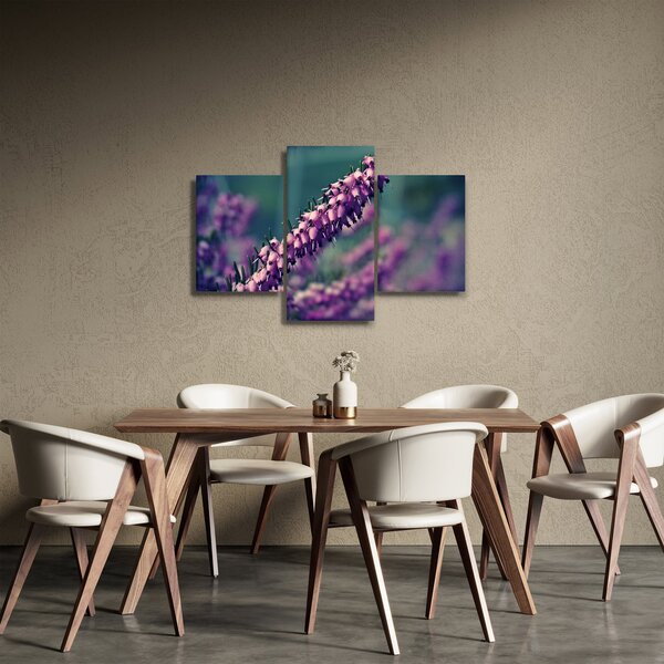 Obraz fialovej kvetiny (90x60 cm)