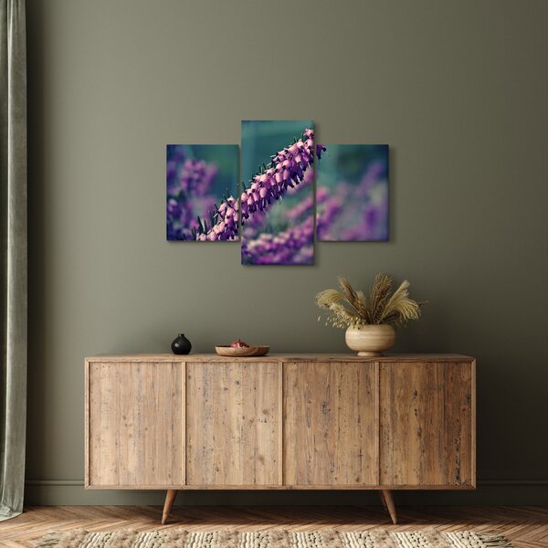 Obraz fialovej kvetiny (90x60 cm)