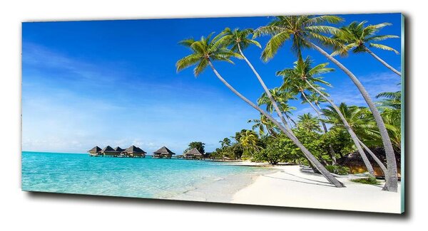 Fotoobraz na skle Maledivy cz-obglass-125x50-112146656