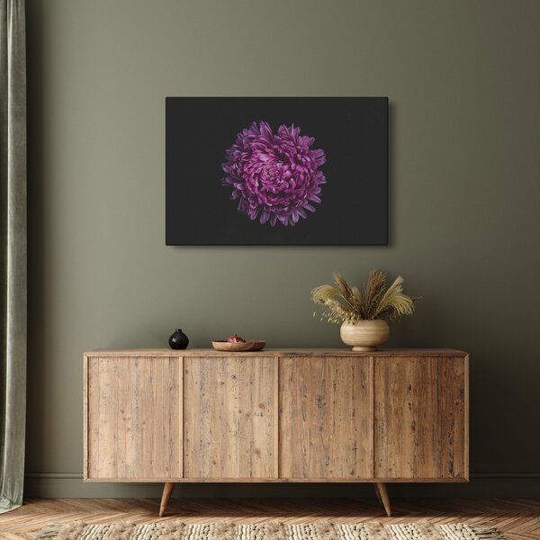 Obraz fialovej kvetiny (90x60 cm)