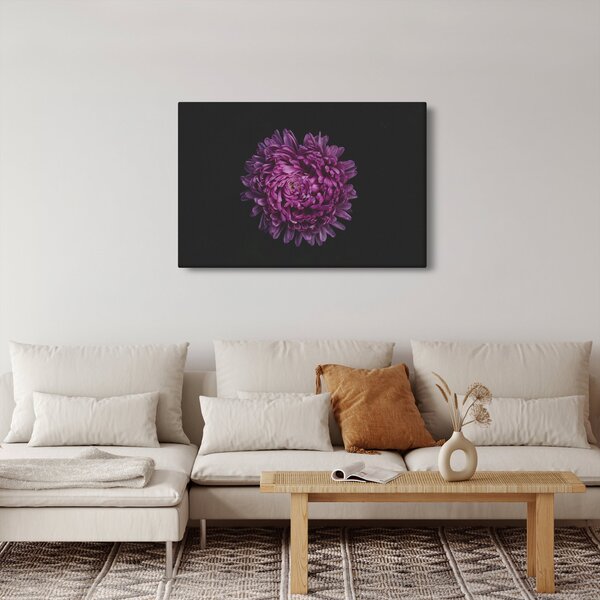 Obraz fialovej kvetiny (90x60 cm)