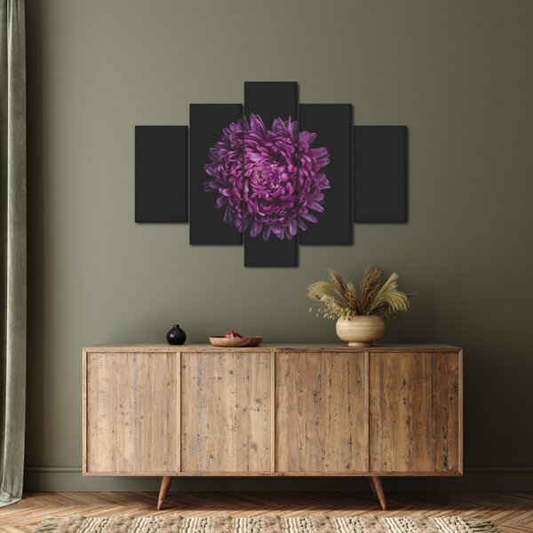 Obraz fialovej kvetiny (150x105 cm)